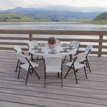 Dětský zahradní nábytek Kulatý skládací stůl 152cm LIFETIME 80121 Varianta: kulatý skládací stůl 152 cm LIFETIME 80121 LG1187