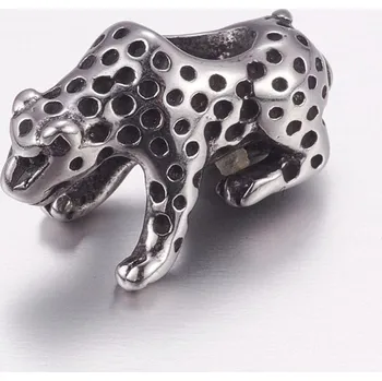 Dětské navlékací korálky Nerezový korálek gepard