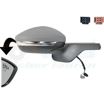 Auto zrcátko Vnější zpětné zrcátko VAN WEZEL 0937816