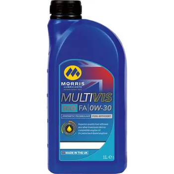 Motorový olej Morris Multivis ECO FA 0W-30, lehkoběžný, plně syntetický motorový olej, 1l (Morris Lubricants - Made in UK)