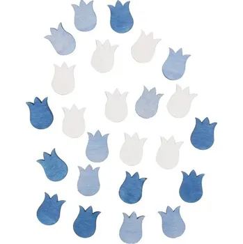 Tulipány dřevěné 2 cm, 24 ks v sáčku