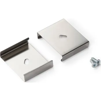 LED lišta Montážní úchyt U9 oválný otvor, nerez ocel, pár