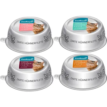 Krmivo pro kočku ZooRoyal Jemné kuřecí filety, kombinované balení 48 × 85 g