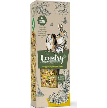 Krmivo pro hlodavce Witte Molen Country Sticks tyčinky fíky&ananas 110g