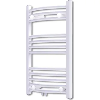 Radiátor Žebříkový radiátor obloukový ústřední topení 500 x 764 mm boční a střední přípojka 140849 bílý