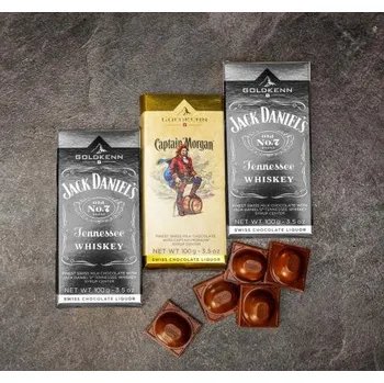 Čokoláda Set tří luxusních čokolád s alkoholem