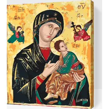 Malování podle čísel - Madonna 2 Velikost: 30x40cm, Rámování: Pouze srolované plátno