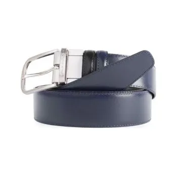 Opasek A.G. SPALDING & BROS Pánský kožený opasek Harris 255199 modrý, A.G. SPALDING & BROS.