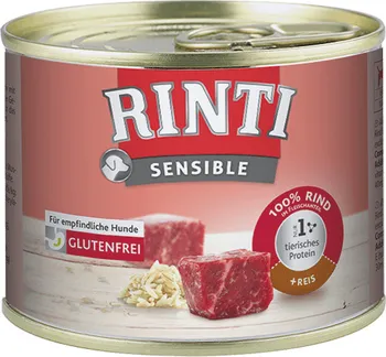 Krmivo pro psa Rinti Sensible konzerva hovězí/rýže