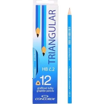 Grafitové tužky CONCORDE trojhranné č. 2 /HB/, 1kus