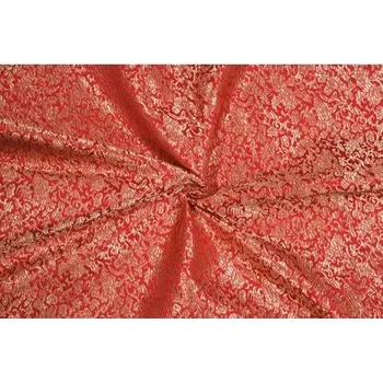 Brokát mořské dno, zlato-červený, sartor.cz