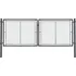brána PILECKÝ Ideal II zahradní dvoukřídlá brána 360,5 x 195 cm antracit