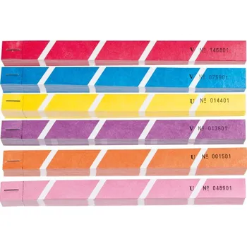 Samolepící etiketa Etikety Tyvek, červenobílé, 100 ks, 19x230mm