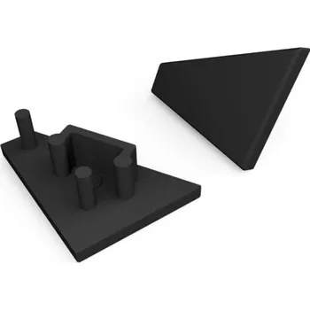 LED lišta Koncovka WIRELI CORNER10 černá, pár