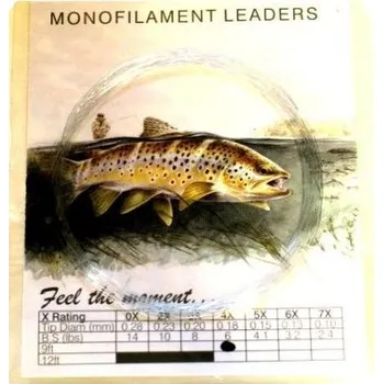 Ujímaný Návazec Snowbee Tapered Leader 2,7m(9ft) 6X