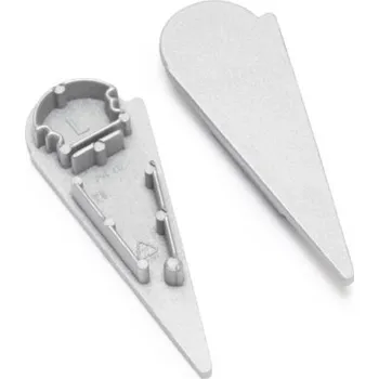 LED lišta Koncovka WIRELI WALLE12 D stříbrná, pár