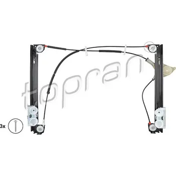 Karosérie Zvedací zařízení oken, , 51337162164, TOPRAN, 501 831