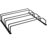 Zásobník sklenic na víno - třířadý, 300x336x65 mm, černý mat.