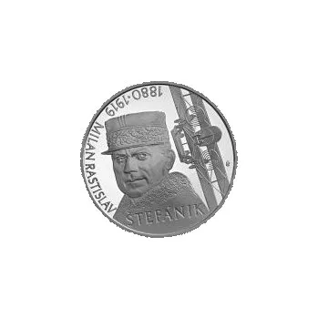 Stříbrná pamětní mince M. R. Štěfánik Standard, 2019