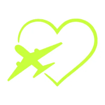 Polep vozidla SAMOLEPKA Láska k létání 001 levá (27 - limetová) NA AUTO, NÁLEPKA, FÓLIE, POLEP, TUNING, VLASTNÍ TEXT, TISK, AUTOSAMOLEPKY.cz, POLEPY, OBRÁZEK, LOGO, SAMOLEPKY