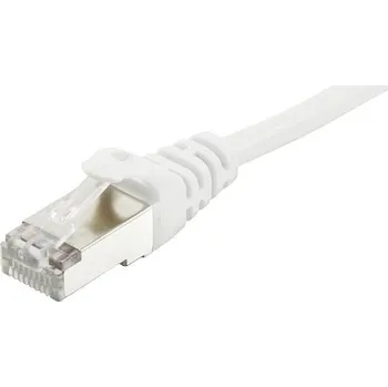 Datový kabel Equip 605515 RJ45 síťové kabely, propojovací kabely CAT 6 S/FTP 7.50 m bílá pozlacené kontakty 1 ks