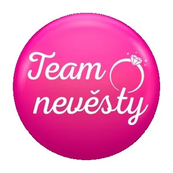 Placka Team nevěsty růžová, prsten