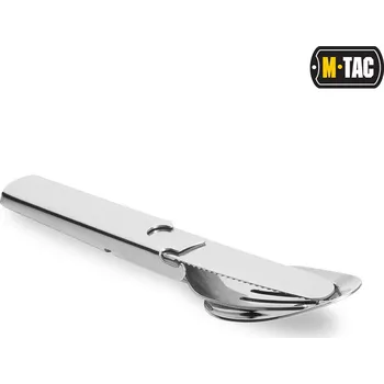 Příbor Příbor skládací M-Tac Cutlery Set S - stříbrný