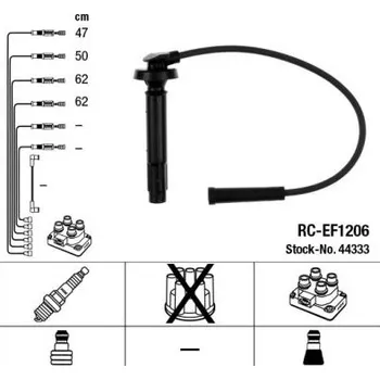 Zapalovací kabel Sada kabelů pro zapalování NGK 44333