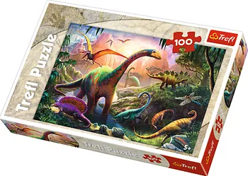 Puzzle Trefl Dinosauři 100 dílků