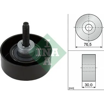 Auto-moto Vratná/vodicí kladka, klínový žebrový řemen INA 532 0458 10