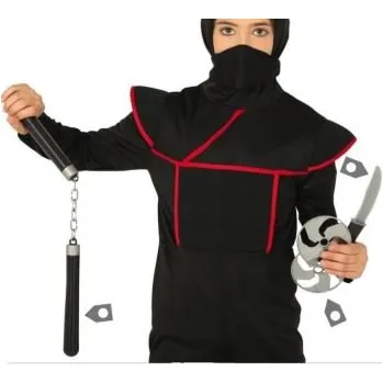 Karnevalový doplněk Sada Ninja - samuraj - bojovník - mix zbraní - 4 ks