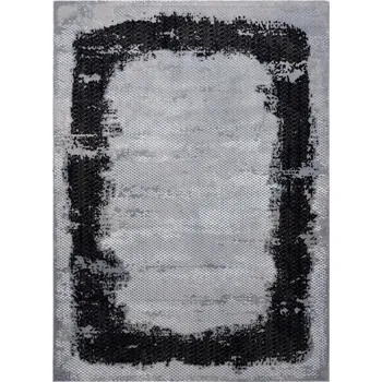 Koberec Kusový koberec Core A004 Frame black/light grey 120x170 cm