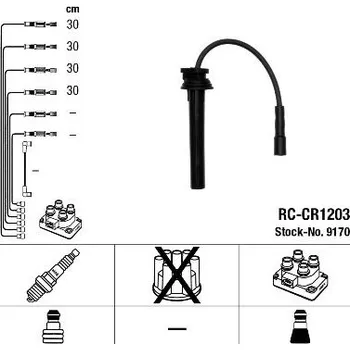 Zapalovací kabel Sada kabelů pro zapalování NGK 9170