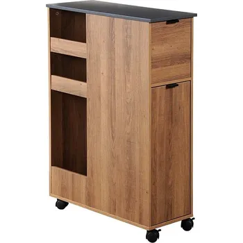 regál KESPER Regál do výklenku s policemi, dřevěný dekor 3 police Hnědá