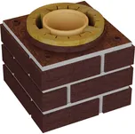 Komíny CZ Sada pro navýšení prstenců DN 160-0,3 m hnědá