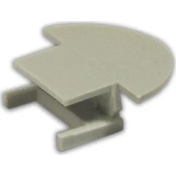 LED lišta Koncovka WIRELI 02 šedá půlkulatá, pár