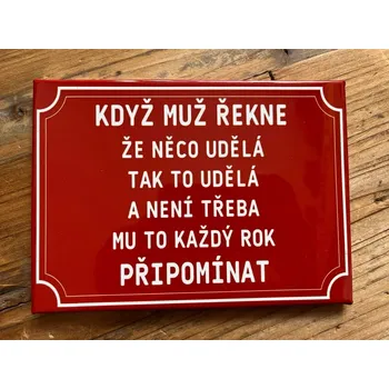 Plechová cedule Plechová cedule Muž 28,5 x 18,5cm