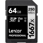 LEXAR SDXC 64GB UHS-II 1667x Pro