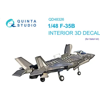 Plastikový model Quinta studio 1/48 F-35B 3D-Printed&col. Interior (ITAL)