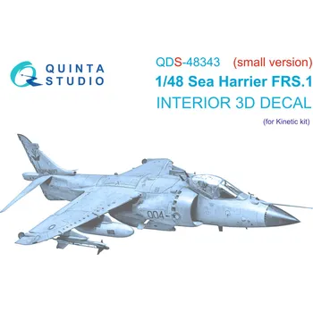 Plastikový model Quinta studio 1/48 Sea Harrier FRS.1 3D-Printed&col.Int. SMALL