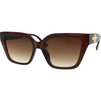 Sluneční brýle Dámské sluneční brýle Cat Eye S3541, hnědé barvy 9001557-37