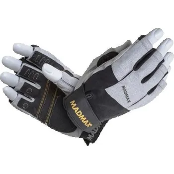 Fitness rukavice MadMax Fitness rukavice DAMASTEEL MFG871 S - šedá + DÁREK