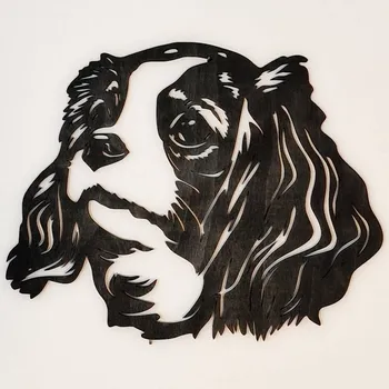 Obraz Kavalír hlava dřevěný obraz - Tmavě hnědá lazura