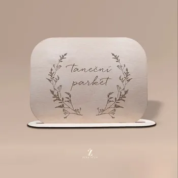 Svatební dekorace Svatební cedulka TANEČNÍ PARKET - KVÍTÍ