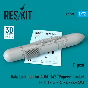 Plastikový model Reskit 1/72 Data Link pod for AGM-142 'Popeye' rocket