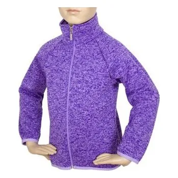 Dětský sportovní svetr Fantom melírovaný - fialový melír velikost 116