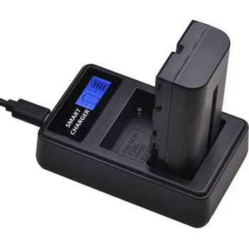 TopTechnology Nabíječka SYA-001 DUAL USB 8,4V 2 x 600mA neoriginální, pro fotoaparáty a kamery SONY, baterie NP-F550 a dalších