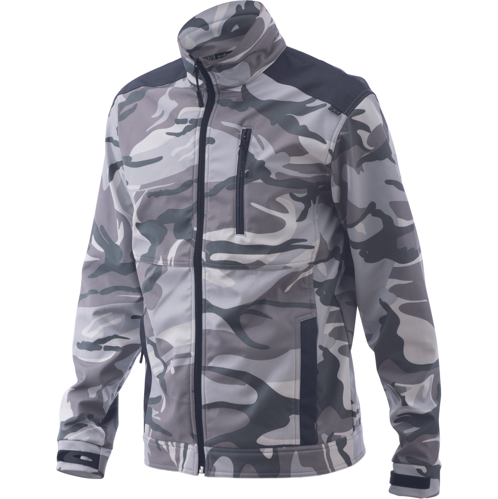 CRV CRAMBE SOFTSHELL bunda camouflage XL