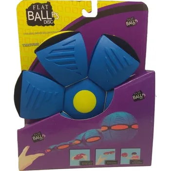 Dětský míč Flat Ball Disc se světlem - Modrý (4637)