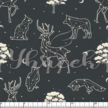 Zakázkový tisk, softshell, kočárkovina... Zvířátka a souhvězdí Látky k tisku: Lycra